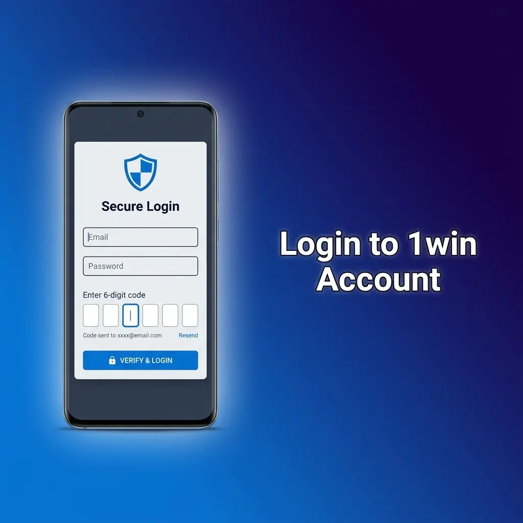 1win account login form showing email, phone, and social login options for betting and casino access